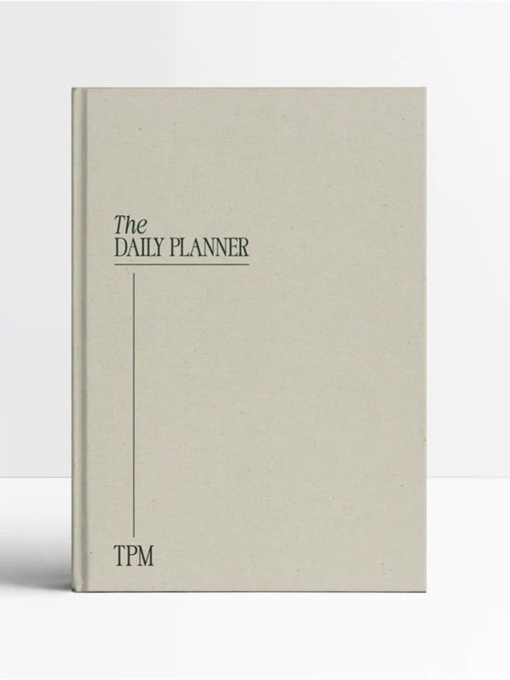 The Daily Planner - Beige Hardcover Planner